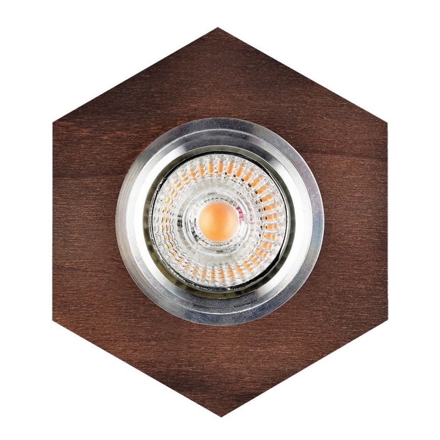 LED Ugradbena svjetiljka VITAR 1xGU10/5W/230V CRI 90 bukva