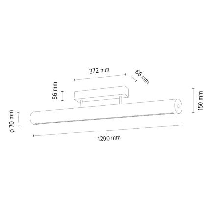 LED Prigušiva stropna svjetiljka CONOR LED/34,5W/230V hrast – FSC certificirano