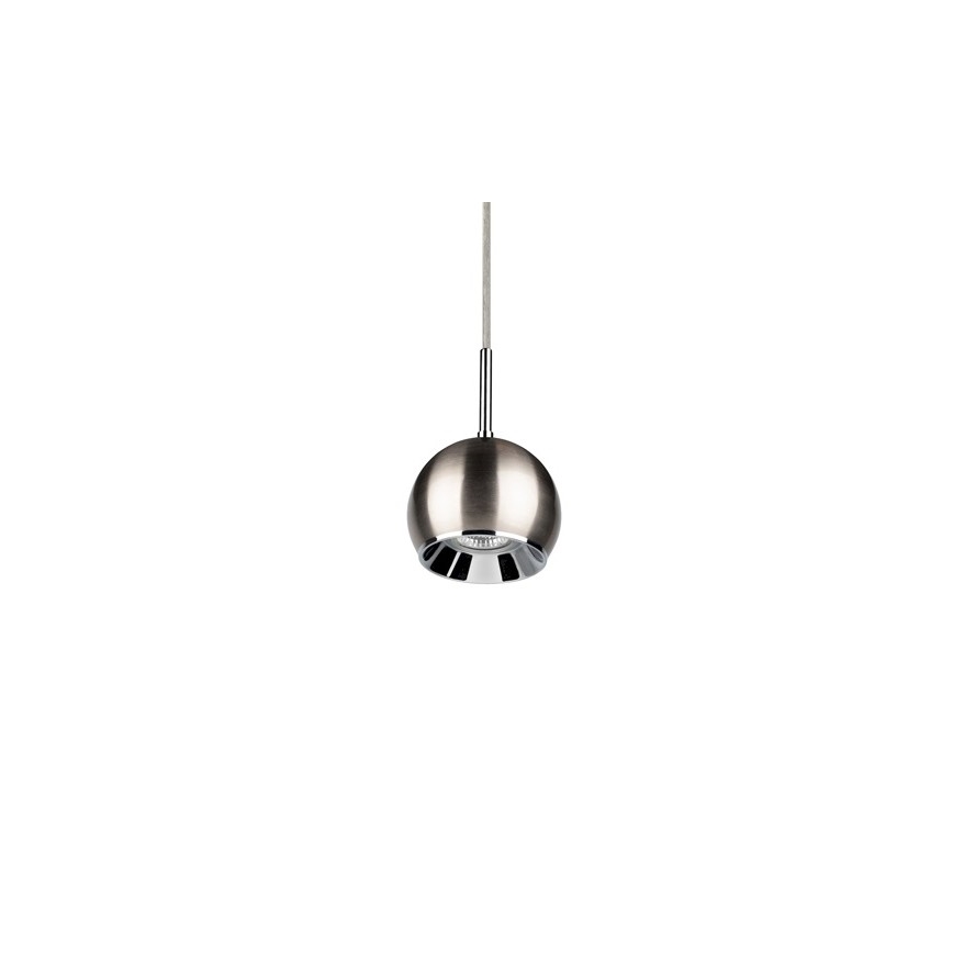 LED Luster na sajli BALL WOOD 1xGU10/5W/230V mat hrast – FSC certificirano