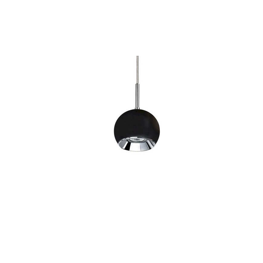 LED Luster na sajli BALL WOOD 1xGU10/5W/230V mat hrast
