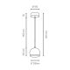 LED Luster na sajli BALL WOOD 1xGU10/5W/230V mat hrast – FSC certificirano