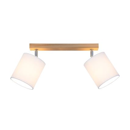 Reflektorska svjetiljka APRILLIA 2xE27/25W/230V hrast bijela
