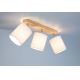 Reflektorska svjetiljka APRILLIA 3xE27/25W/230V hrast bijela – FSC certificirano