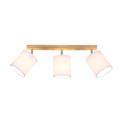 Spot svjetiljka APRILLIA 3xE27/25W/230V hrast/bijela