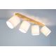 Reflektorska svjetiljka APRILLIA 4xE27/25W/230V hrast bijela – FSC certificirano