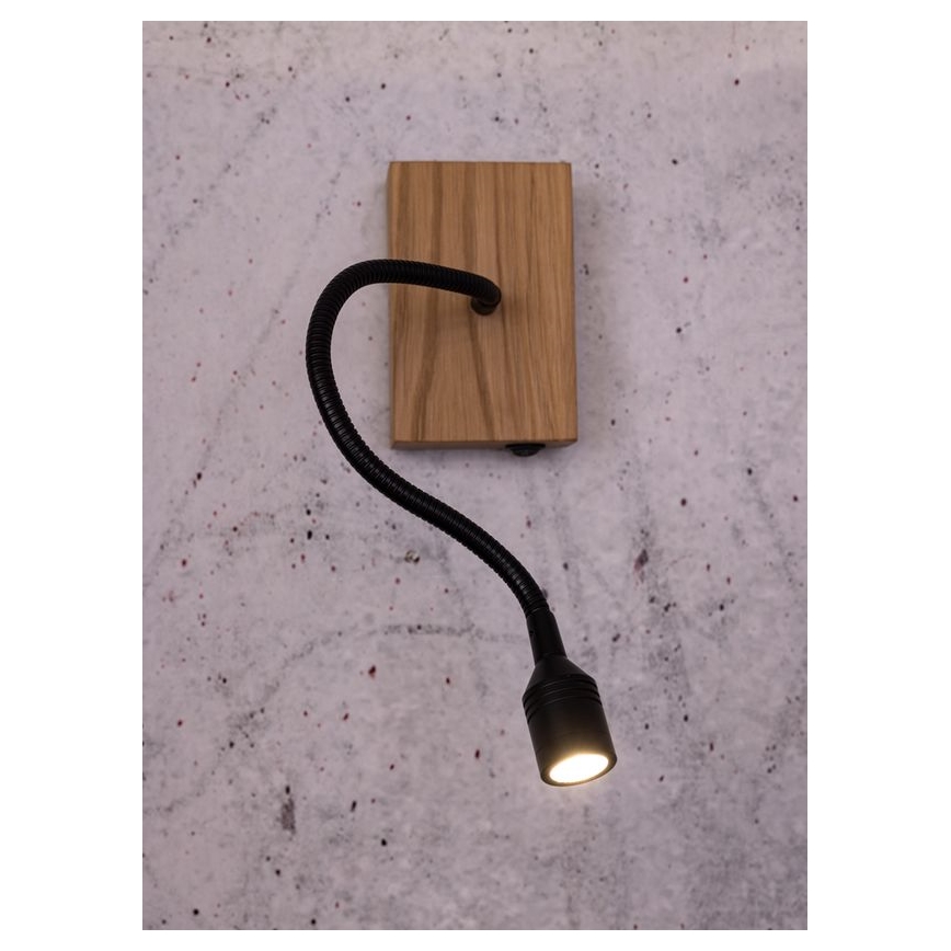 Zidna svjetiljka LECTOR LED/2,5W/230V hrast – FSC certificirano