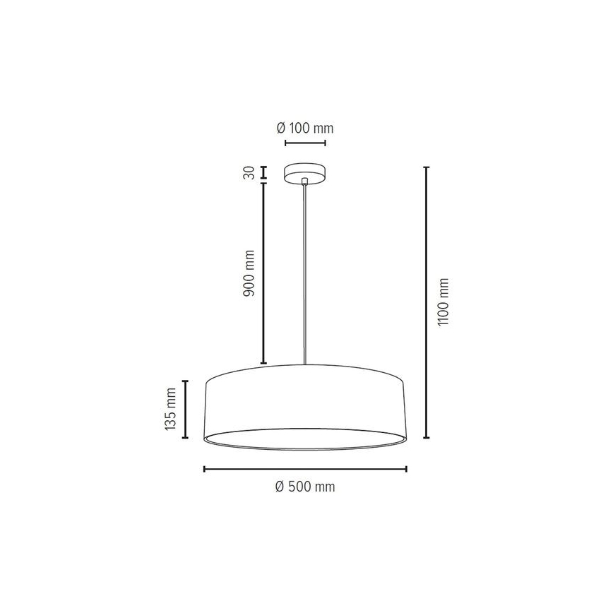 Luster na sajli JOSEFINA 3xE27/25W/230V – FSC certificirano