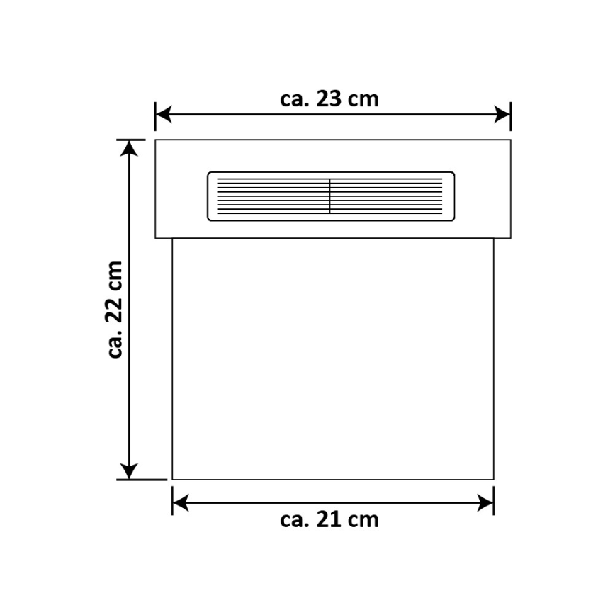 LED Solarni kućni broj LED/2x0,07W/2,4V 1200 mAh IP44