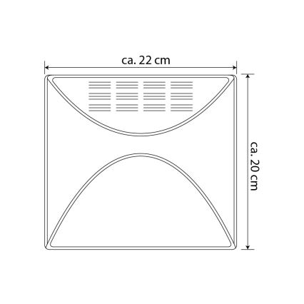 LED Solarni kućni broj LED/3x0,1W/2,4V 1200 mAh IP44