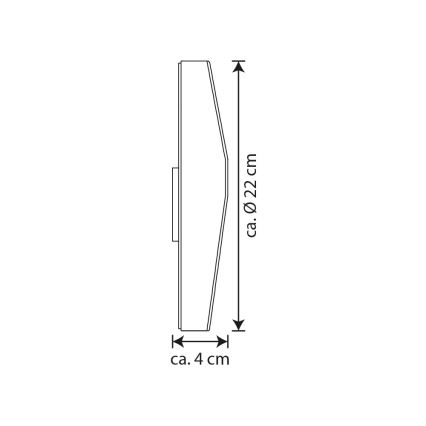 LED Solarni kućni broj LED/3x0,1W/2,4V 1200 mAh IP44