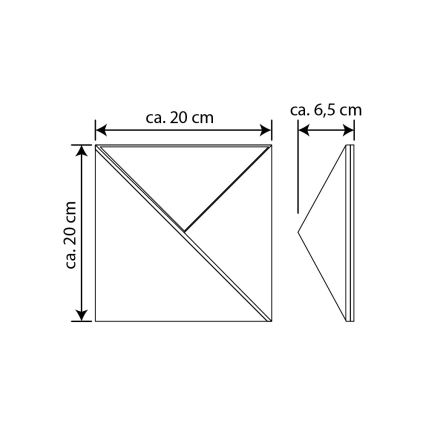 LED Solarni kućni broj LED/3x0,1W/2,4V IP44 – FSC certificirano