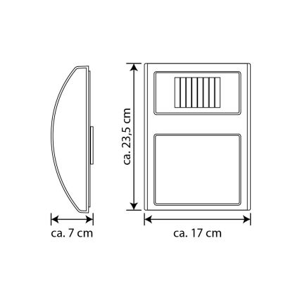 LED Solarni kućni broj LED/3x0,1W/2,4V IP44 – FSC certificirano