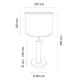 Stolna lampa BENITA 1xE27/60W/230V 48 cm bijela/hrast – FSC certificirano