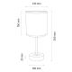 Stolna lampa BENITA 1xE27/60W/230V 30 cm bijela/hrast – FSC certificirano