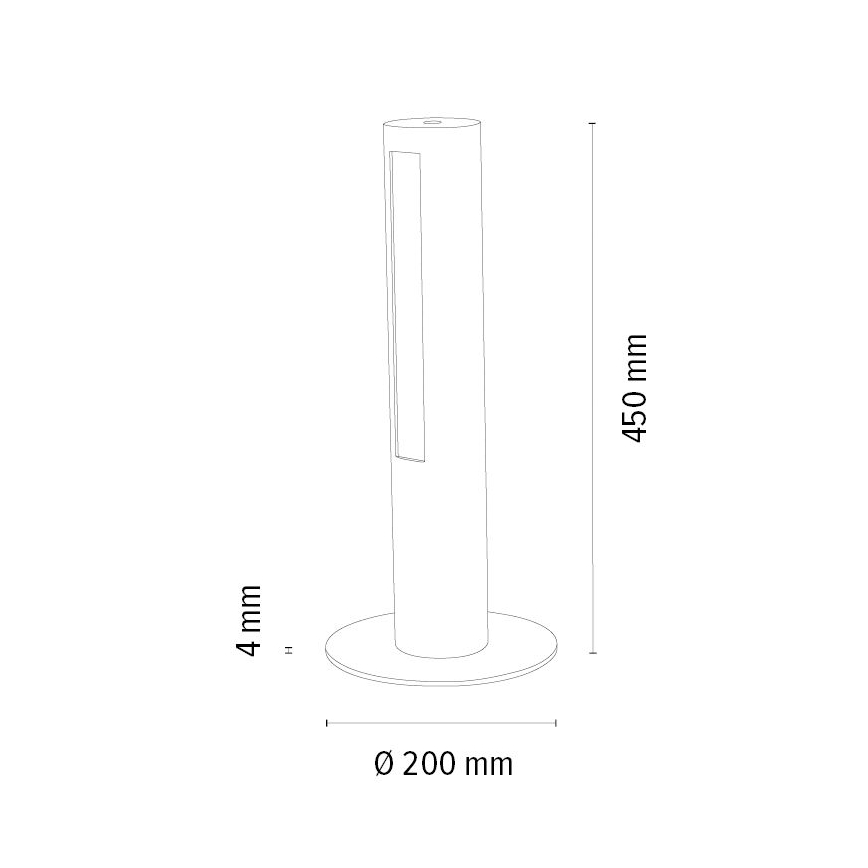 LED Prigušiva stolna lampa CONOR LED/9W/230V hrast – FSC certificirano