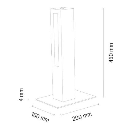 LED Prigušiva stolna lampa LEON LED/9W/230V hrast – FSC certificirano