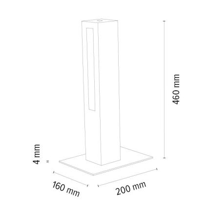 LED Prigušiva stolna lampa LEON LED/9W/230V hrast – FSC certificirano