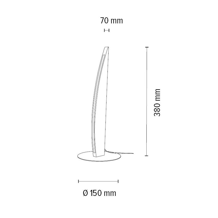 LED stolna lampa s prigušivanjem DUBAI LED/4W/230V hrast
