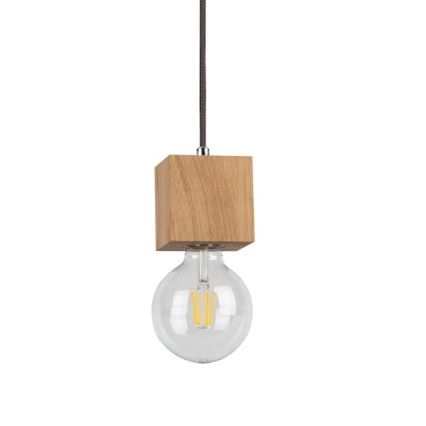 Luster na sajli TRONGO 1xE27/60W/230V hrast