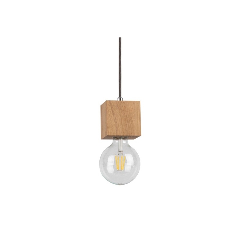 Luster na sajli TRONGO 1xE27/60W/230V hrast