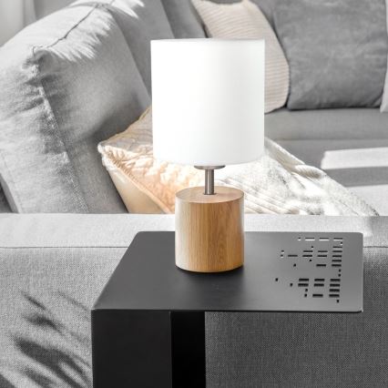 Stolna lampa TRONGO ROUND 1xE27/25W/230V hrast