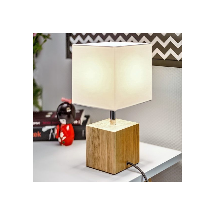 Stolna lampa TRONGO SQUARE 1xE27/25W/230V – FSC certificirano