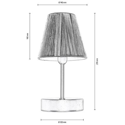 Stolna lampa MILA 1xE14/25W/230V breza – FSC certificirano