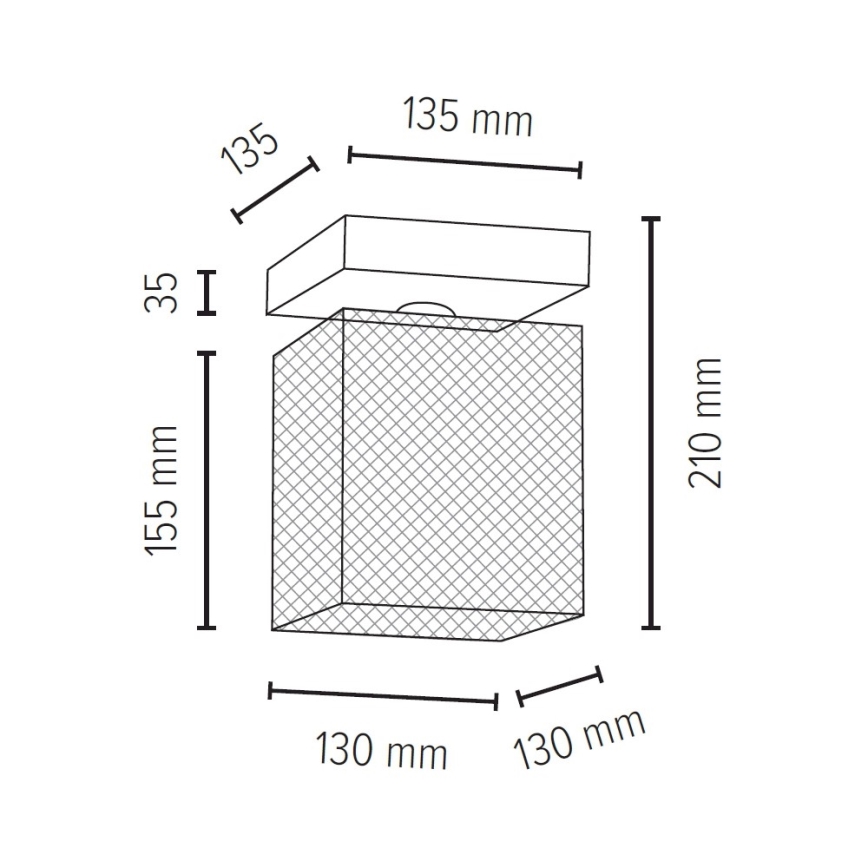 Stropna svjetiljka NORMAN WOOD 1xE27/25W/230V mat hrast – FSC certificirano