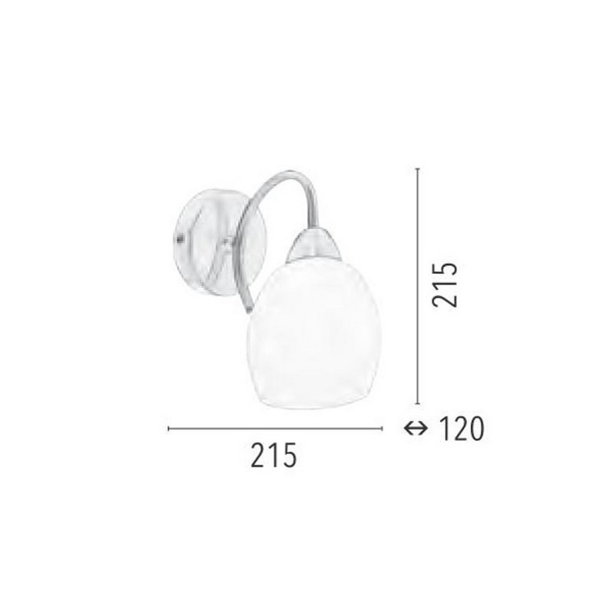 Zidna svjetiljka PISA 1xE27/60W/230V – FSC certificirano