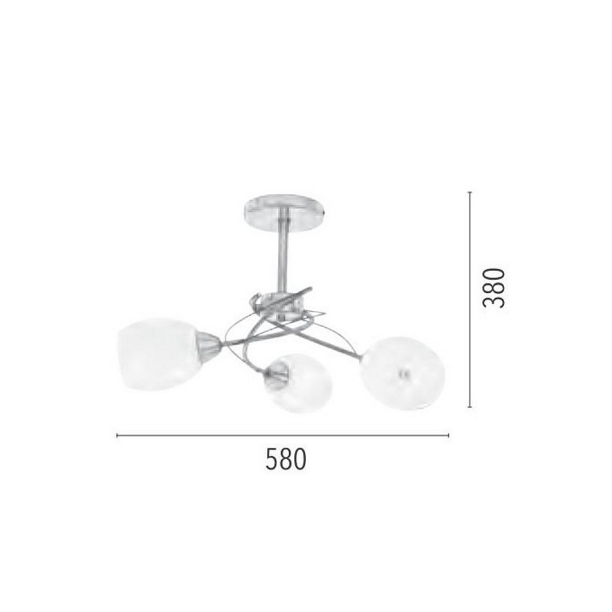 Luster na štapu PISA 3xE27/60W/230V