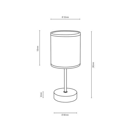 Stolna lampa BOHO 1xE27/25W/230V hrast – FSC certificirano