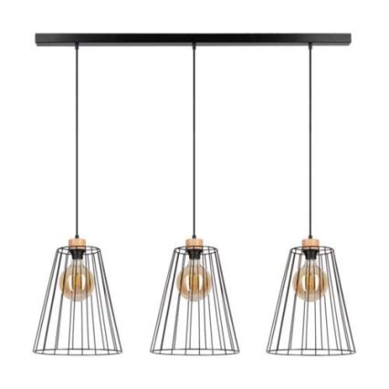 Luster na sajli ORAZIO 3xE27/60W/230V bor