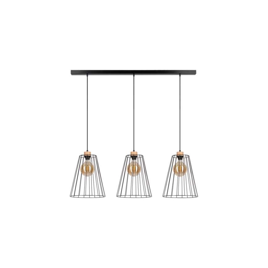 Luster na sajli ORAZIO 3xE27/60W/230V bor
