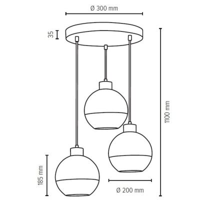 Zamjensko staklo LINEA pr. 20 cm