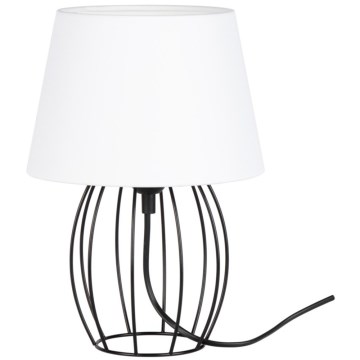 Spot-Light - Stolna lampa MANGOO 1xE27/40W/230V bijela/crna