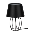 Spot-Light - Stolna lampa MANGOO 1xE27/40W/230V crna