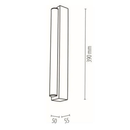 LED Rasvjeta za ogledalo u kupaonici AQUAVIVA LED/6W/230V 39 cm IP44 hrast