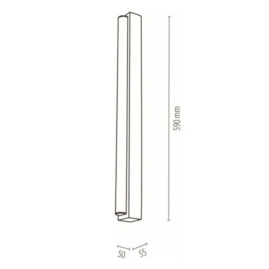 LED kupaonsko osvjetljenje za ogledalo AQUAVIVA LED/9W/230V 59 cm IP44 hrast