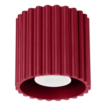 Spot svjetiljka AURA 1xGU10/10W/230V Ø 10 cm crvena