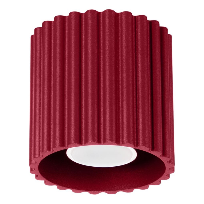 Spot svjetiljka AURA 1xGU10/10W/230V Ø 10 cm crvena