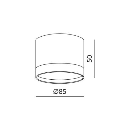 Spot svjetiljka OH12S 1xGX53/35W/230V 5 cm bijela