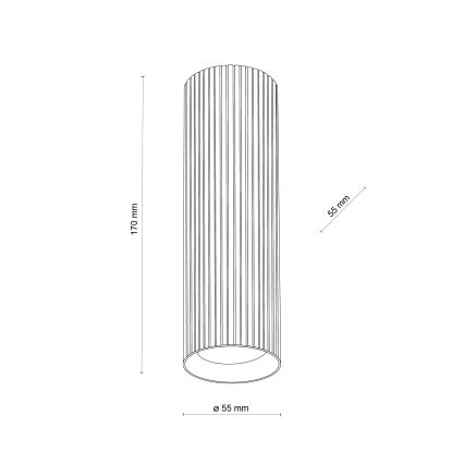 Spot svjetiljka TUNE M 1xGU10/10W/230V 17 cm crna