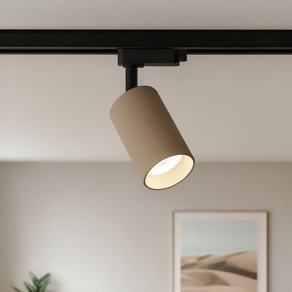 Spot svjetiljka za jednofazni šinski sustav PIPE 1xGU10/10W/230V bež