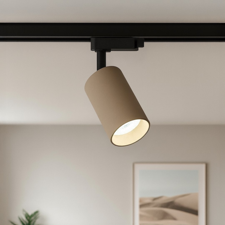 Spot svjetiljka za jednofazni šinski sustav PIPE 1xGU10/10W/230V bež