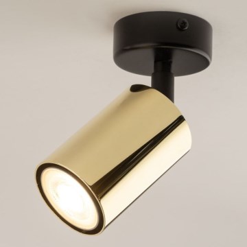 Spot svjetiljka ZOOM 1xGU10/10W/230V zlatna/crna