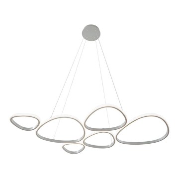 Srebrni LED luster na sajli HELIX LED/61W/230V