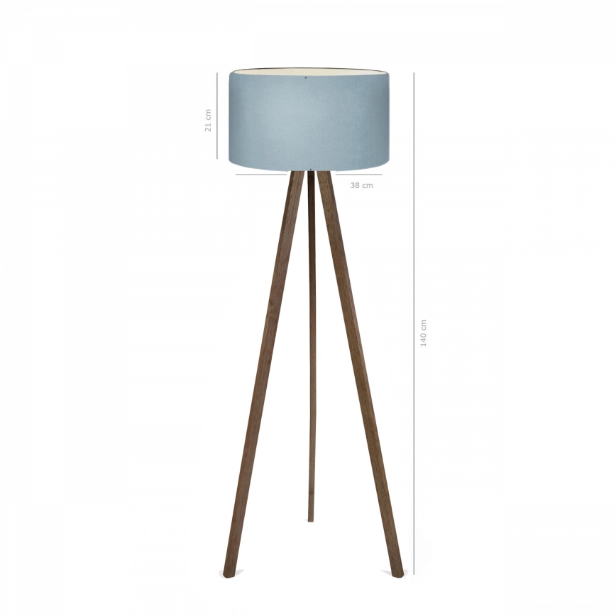 Staja lampa AYD 1xE27/40W/230V smeđa/plava