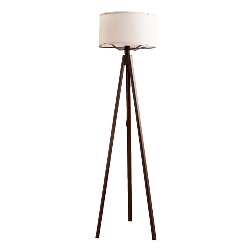 Stajaća lampa AYD 1xE27/40W/230V smeđa/bijela