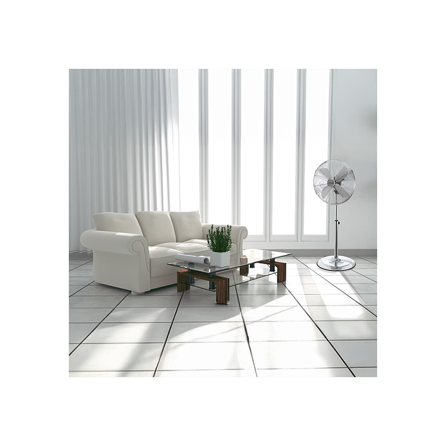 Stajaći ventilator 50 W/230 V, 110 cm, inox