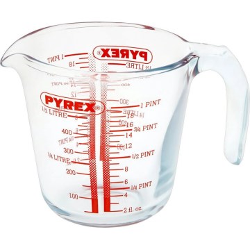 Staklena mjerna čaša PYREX 0,5 l